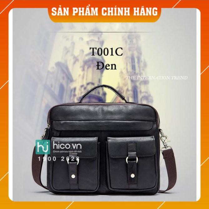 Hàng Chuẩn 💝[GIÁ SỐC] CẶP DA NAM CÔNG SỞ T001 - DA BÒ XỊN 100% - SANG TRỌNG TRÊN TỪNG CENTIMET - TẶNG CÁP SẠC