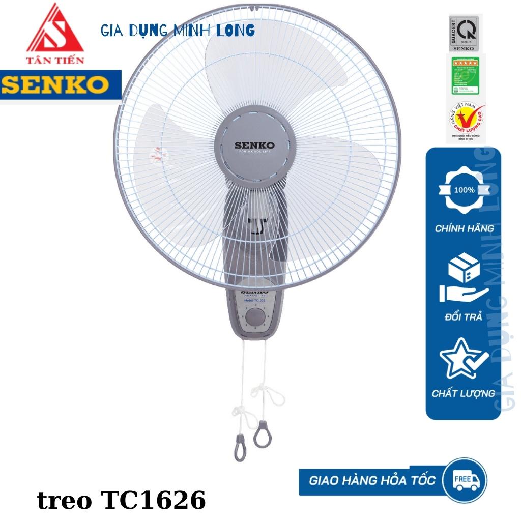 Quạt treo tường 3 cánh, 2 dây Senko TC1626 bảo hành 24 tháng chính hãng