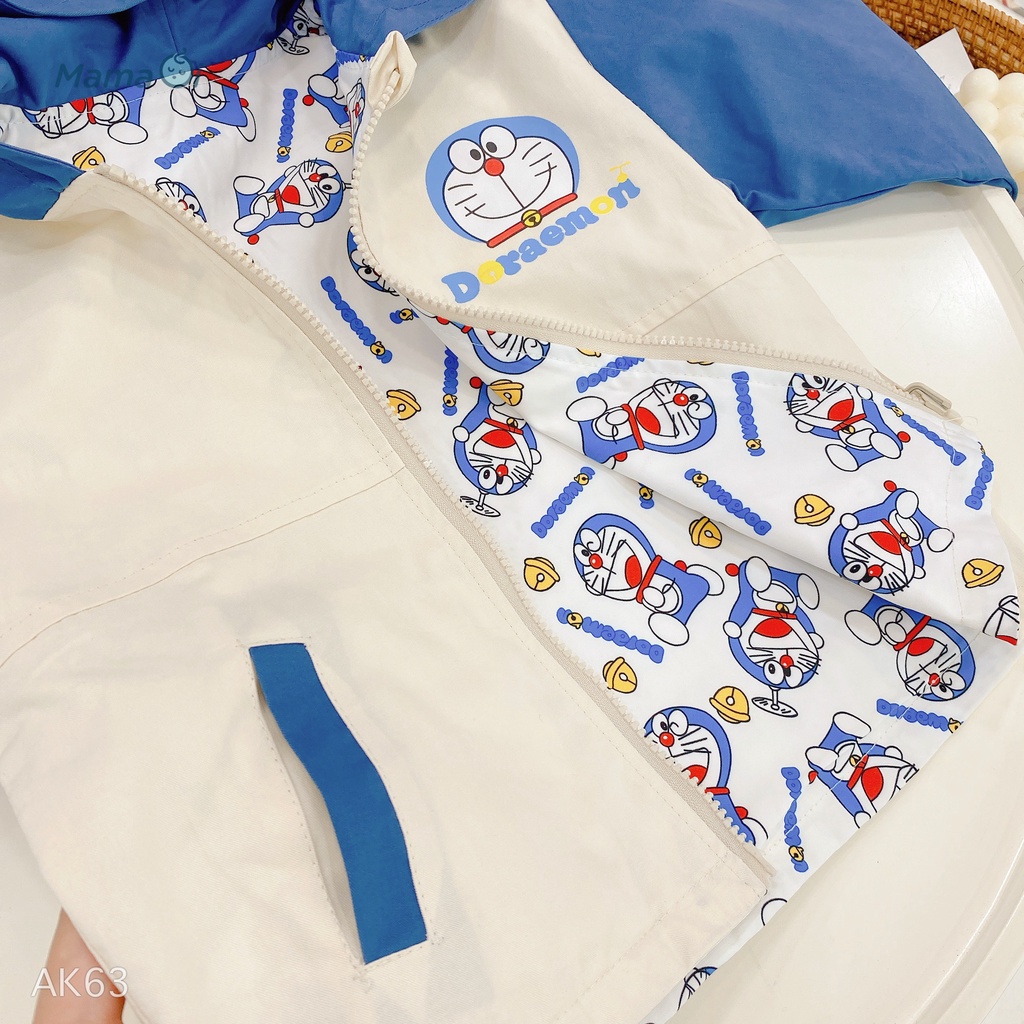 AK63 ÁO KHOÁC DORAEMON CAO CẤP MẶC ĐƯỢC HAI MẶT CỰC DỄ THƯƠNG CHO BÉ CỦA MAMAOI - THỜI TRANG CHO BÉ