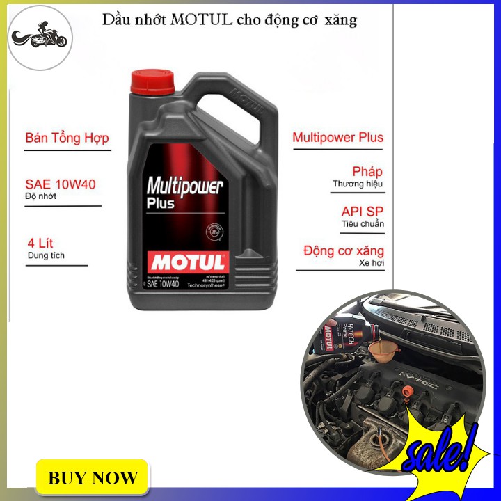 Dầu nhớt cho xe hơi Motul Multipower Plus 10w40