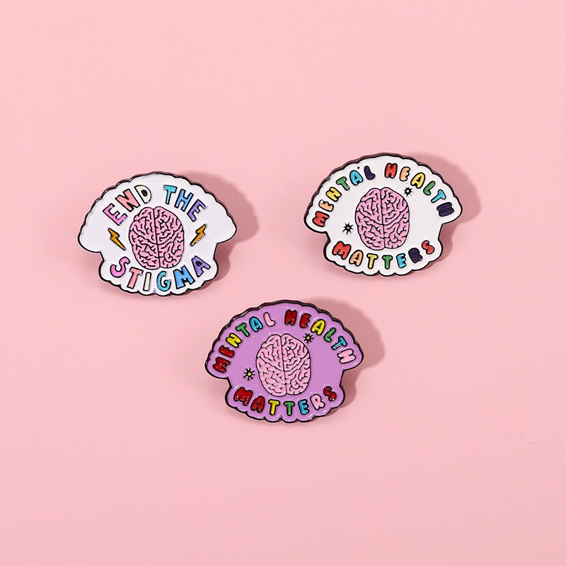 Huy Hiệu Cài Áo Hình Bộ Não Ngộ Nghĩnh