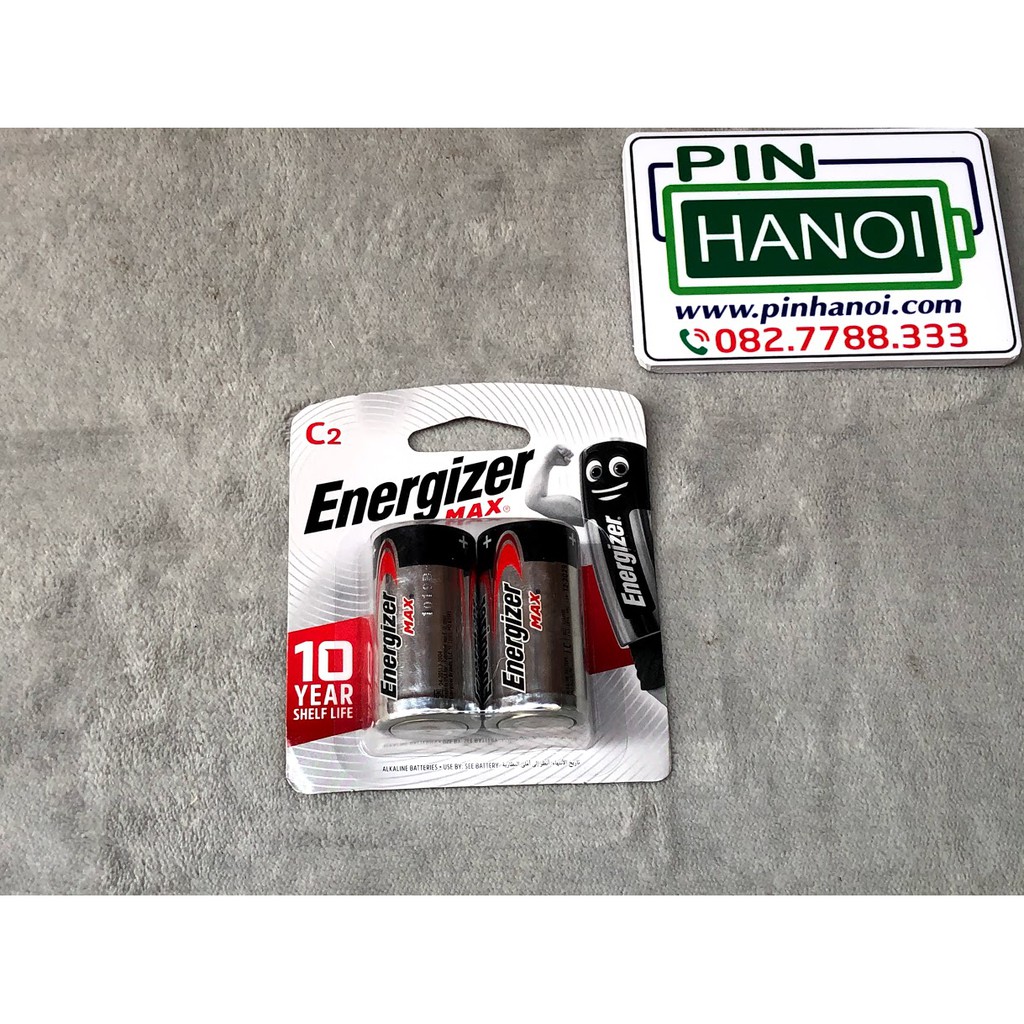 Bộ 2 pin trung Energizer Max Alkaline E93 BP2 C