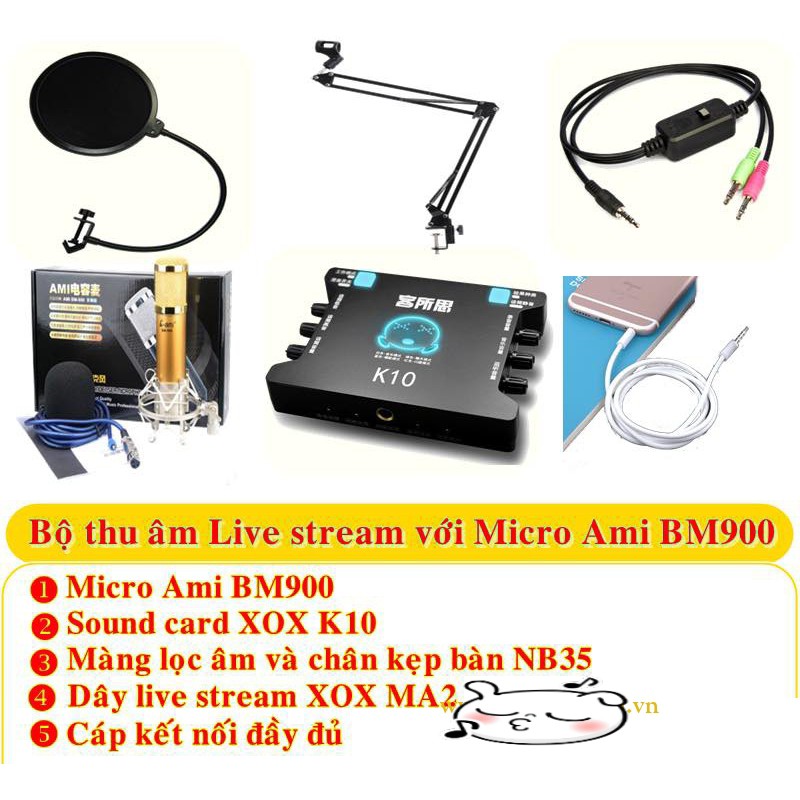 Trọn bộ thu âm - livestream BM900