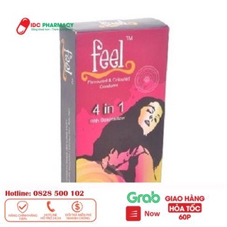 Bao cao su Gân gai Kéo dài thời gian Feel 4in1 _ IDC  Hải Dương