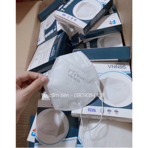 [COMBO 5 HỘP] KHẨU TRANG VN.N95 ĐẠT CHUẨN FDA CHÍNH HÃNG