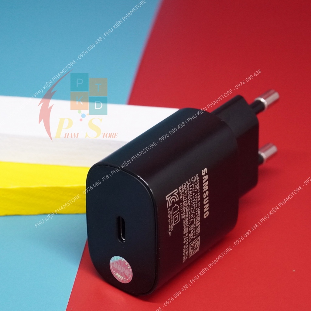 Cục Sạc Nhanh Samsung 25W Zin Máy 100% | Bảo Hành 12 Tháng | Cổng Sạc Type C