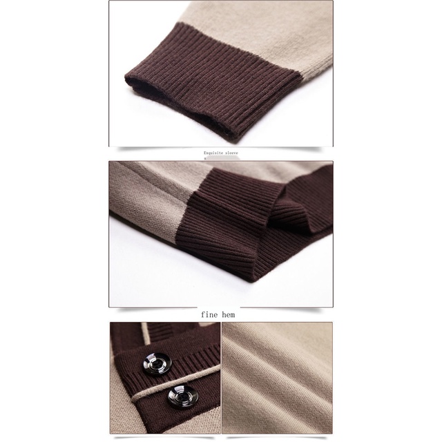 Áo sweater Playboy Dệt Kim Mỏng Tay Dài Cổ V Thiết Kế Đơn Giản Cho Nam
