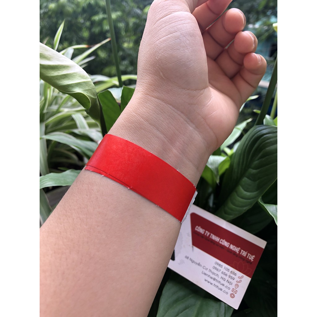 Đặt combo 1000 chiếc vòng tay giấy nhiều màu có sẵn - Bán lẻ vòng tay màu đỏ có sẵn