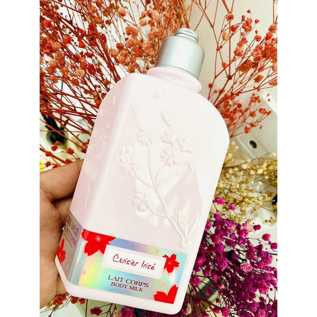 [BILL US/FR] L'Occitane Sữa Dưỡng Thể Hoa Anh Đào Pháp Cherry Blossom Cerisier Irisé Body Milk 250ml