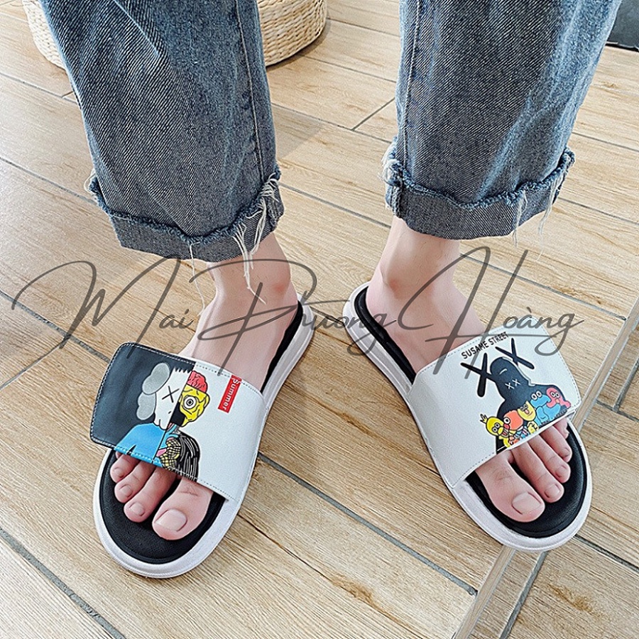 Dép nam nữ quai ngang SUSAME quai dán thời trang cực đẹp full size từ 35-44