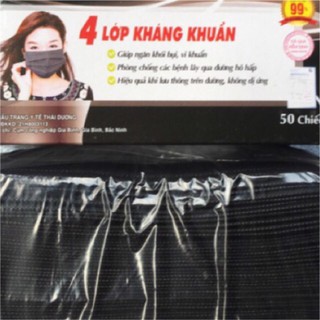1 hộp khẩu trang y tế màu đen M_