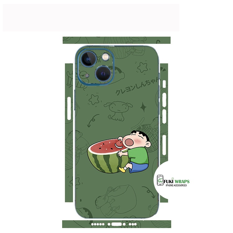 Tấm dán Skin Mặt Sau Shinchan FULL VIỀN Dành Cho 13prm , 12prm , 11prm , x , xsm , ip11 , ip12 , ip13 - FukiShop