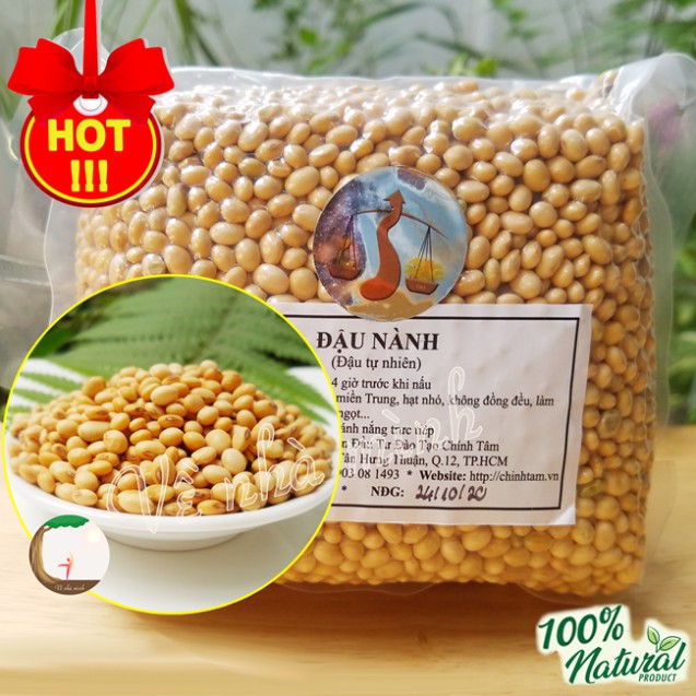 HẠT ĐẬU NÀNH THUẦN CHỦNG HỮU CƠ TỰ NHIÊN ORGANIC không biến đổi gen NON GMO canh tác thuận tự nhiên làm sữa, đậu phụ...