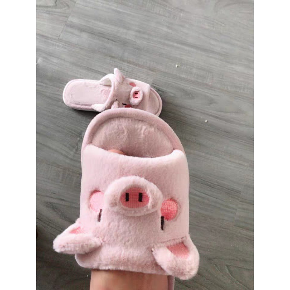 Dép heo và chó bông mang trong nhà - US240