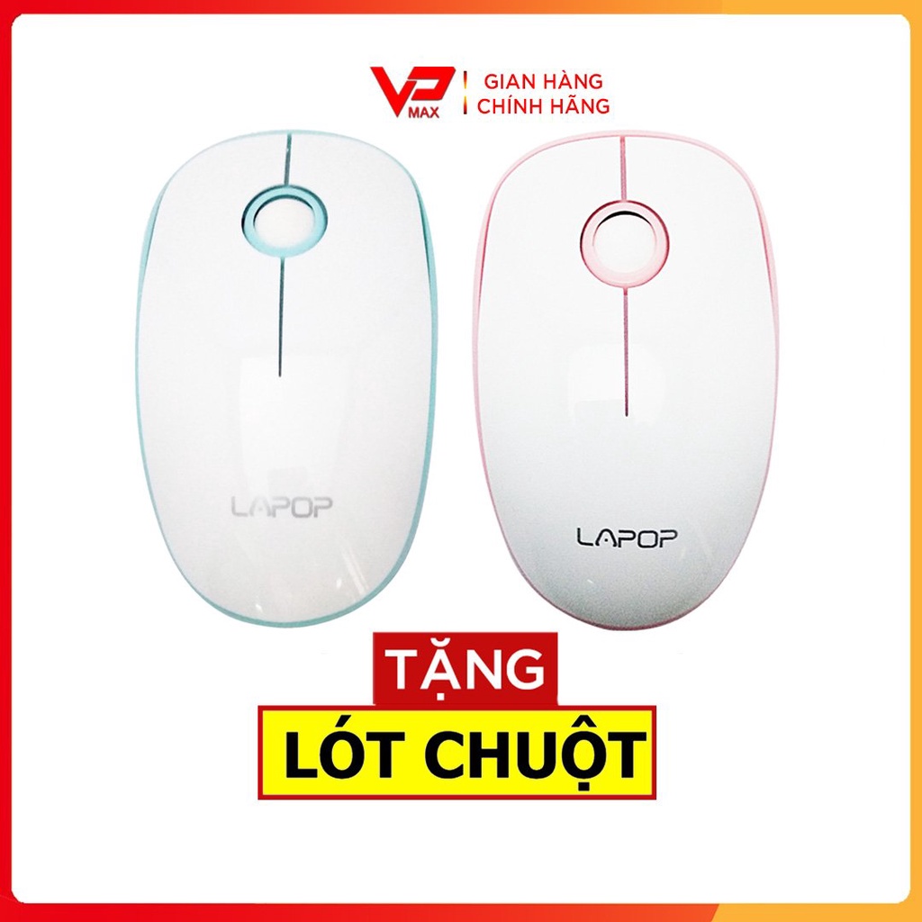 Chuột không dây Rimax Lapop A8 / A9 Tặng Lót bảo hành 2 năm có công tắc on/off dùng cho PC Laptop Android TV Box