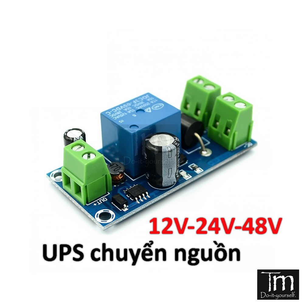 Mạch UPS Chuyển Nguồn Dự Phòng 12-24-48V 10A