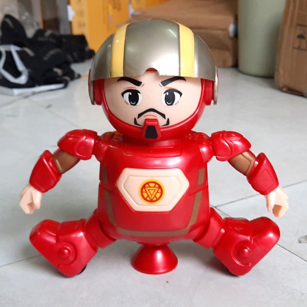 Đồ Chơi RoBot Iron Man - Người Sắt Nhảy Theo Nền Nhạc (Mở Được Mặt Nạ)