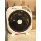 Quạt hộp kẹp bình 12V, dây dài 3,5m, có 3 tốc độ, chạy trực tiếp NLMT.