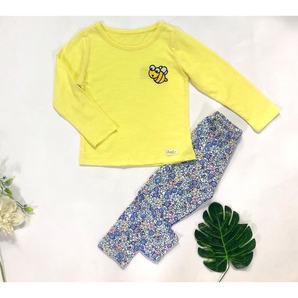 Xả bỏ mẫu 39K  Bộ dài tay bé gái xinh xắn