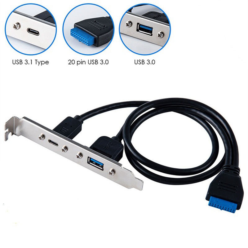 Cáp chuyển đổi 20Pin USB3.0 sang USB 3.1 Type-C 20 PIN USB-C cho máy tính
 | BigBuy360 - bigbuy360.vn