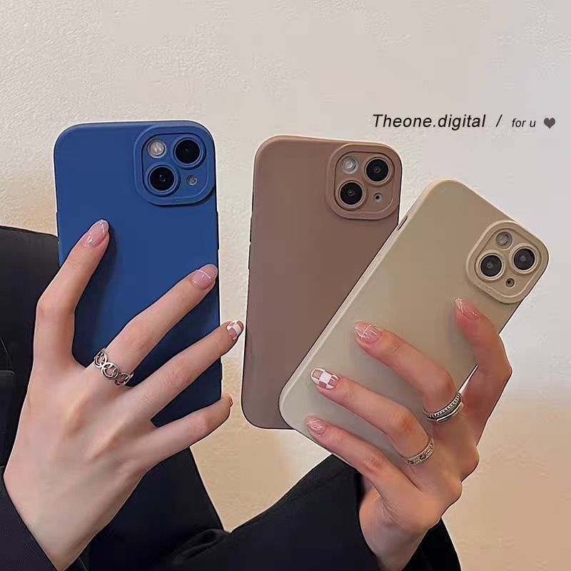 Ốp Điện Thoại Silicon Mềm Hình Trà Sữa Màu Macaron Cho Apple 14 13 Pro Max 12 11 Pro Max mini X XR XS Max 7 8 Plus