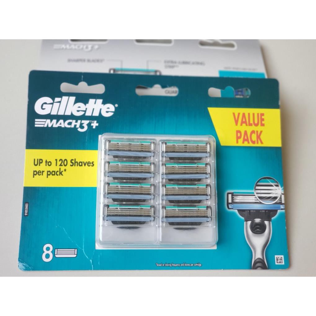 Hộp 8 lưỡi dao cạo râu Gillette Mach 3