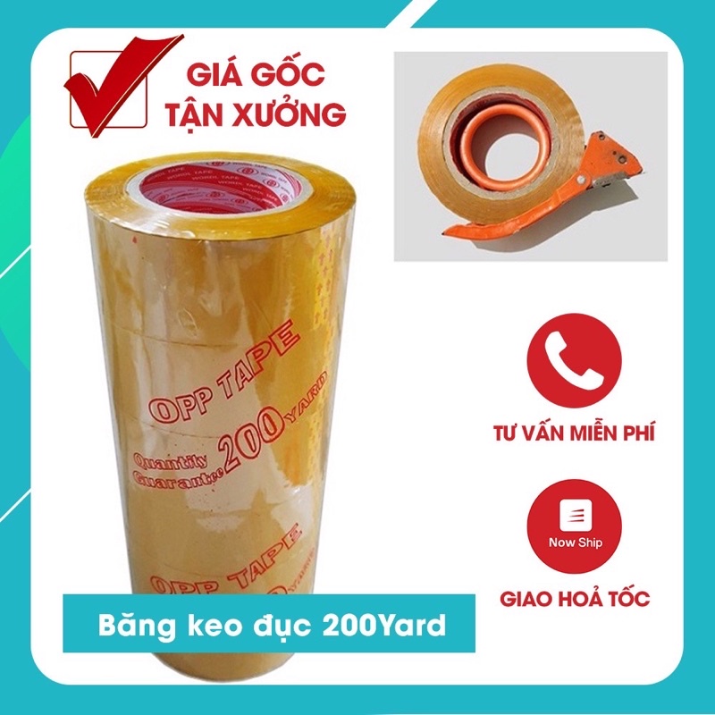 [Grap 1h] Băng keo trong đục 200Y giá tận xưởng
