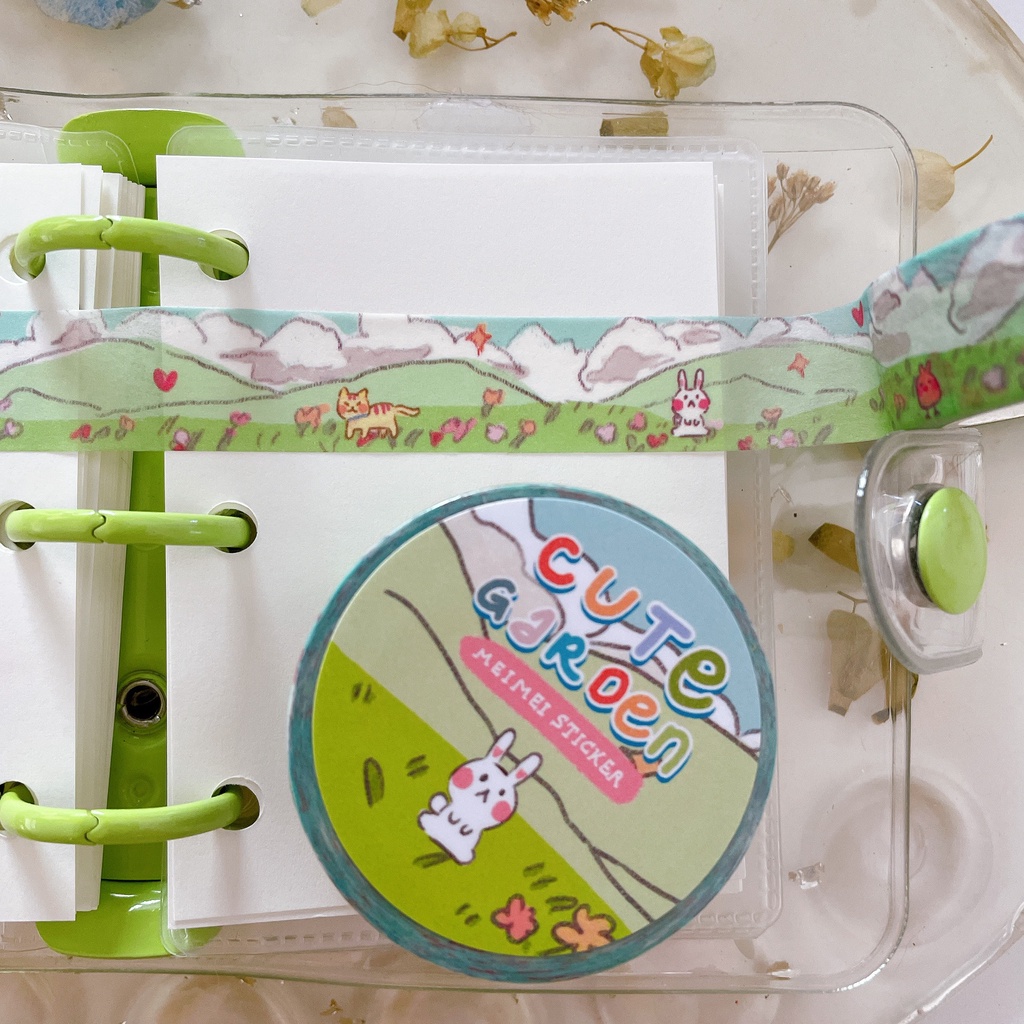 Meimei Sticker - Cute Garden Washitape băng keo dán xinh xắn trang trí
