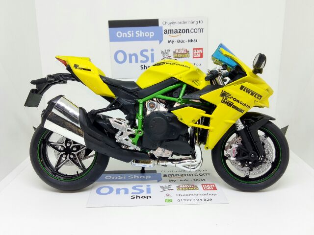 KAWASAKI NINJA H2 1/12 AUTOMAXX JOYCITY MÔ HÌNH XE MOTO ĐỘ LB