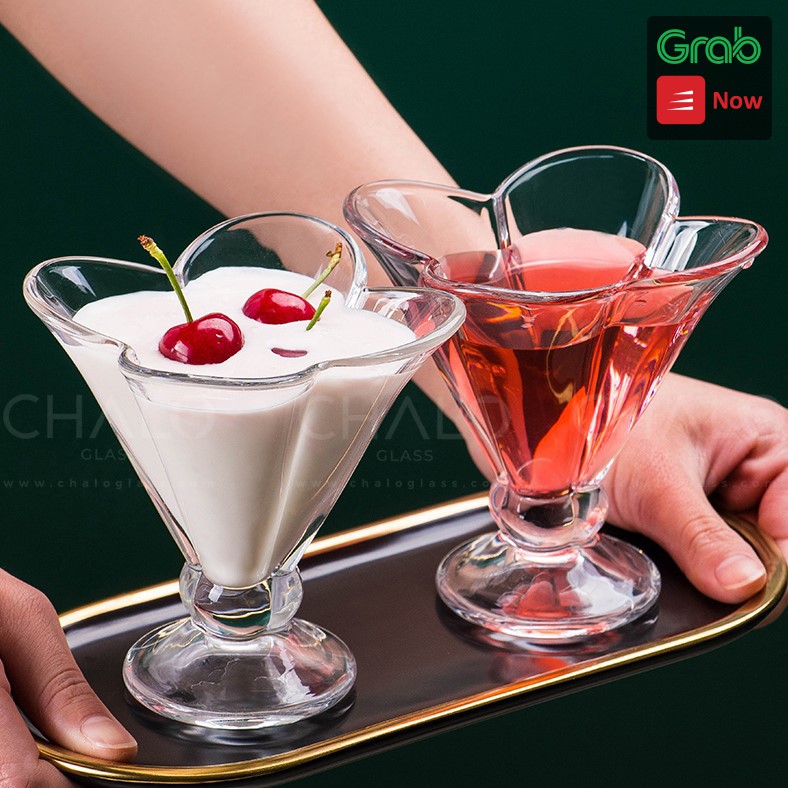 [Made in Turkey] Ly thủy tinh đựng kem 4 cạnh Pasabahce Ice Ville 150ml  - 51628