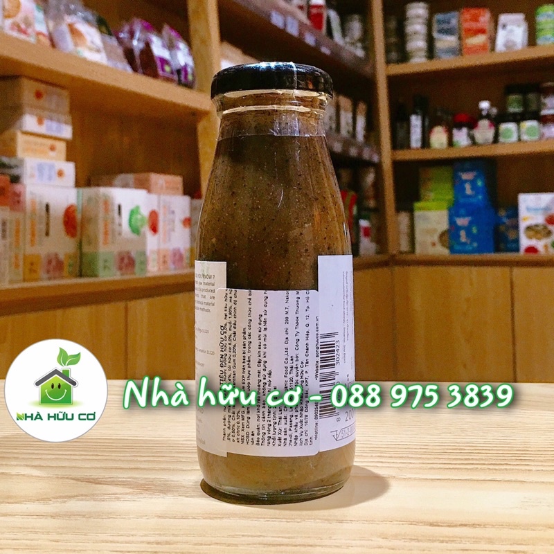 SỐT TIÊU ĐEN hữu cơ Lumlum 200g- Organic Black Pepper Stir Fried Sauce - Date: 5/10/2023 - Nhà hữu cơ