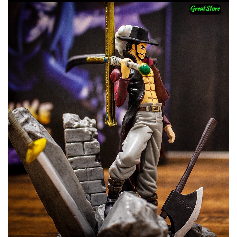 ( SẴN ) MÔ HÌNH NHÂN VẬT ONE PIECE FIGMA DRACULE MIHAWK FIGURE 15 cm