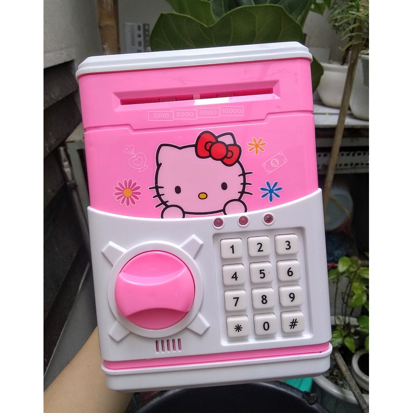 Két sắt mini cho bé mật mã 4 số / két ATM thông minh sử dụng pin / ống heo tiết kiệm tiền