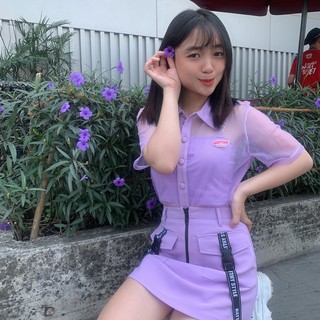 Chân váy chữ A Natthy Skirt 7 tím