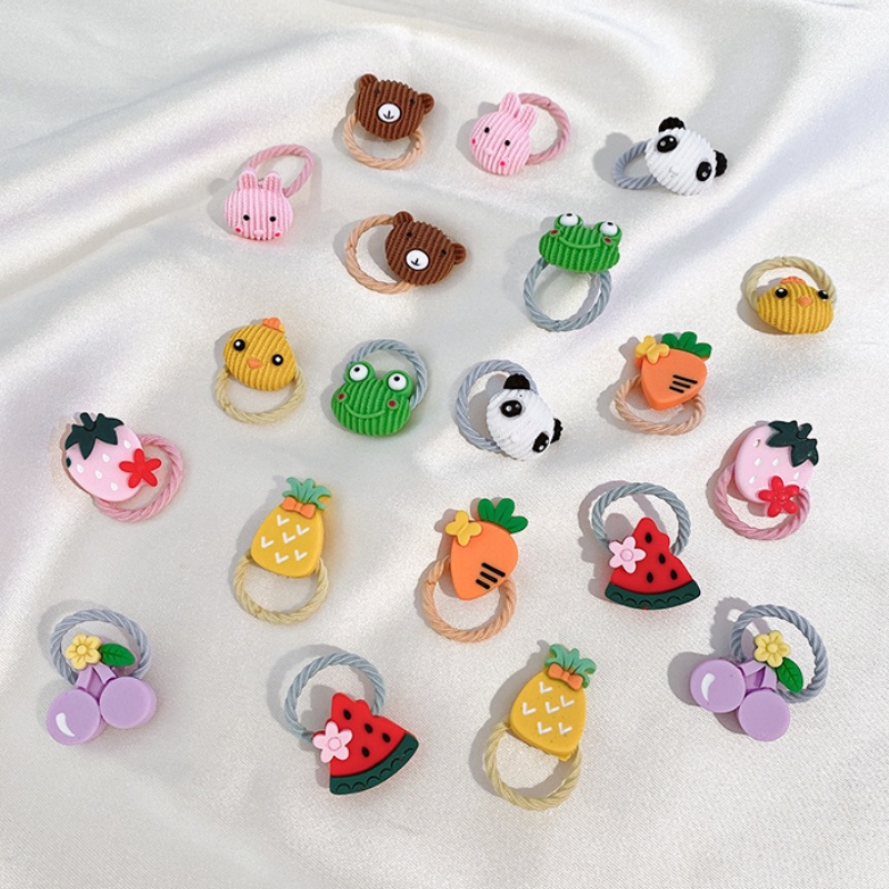 Set 10 Dây Cột Tóc Dễ Thương Cho Bé Gái