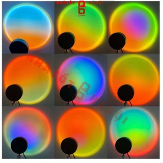 Đèn cầu vồng đèn hoàng hôn đường chân trời sunset lamp 19 màu trong một Màu Mới Nhất Led siêu sáng