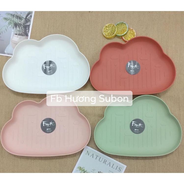 Khay đựng đồ bát đĩa ăn dặm cho bé - hoặc cho bé ăn BLW- hình mây