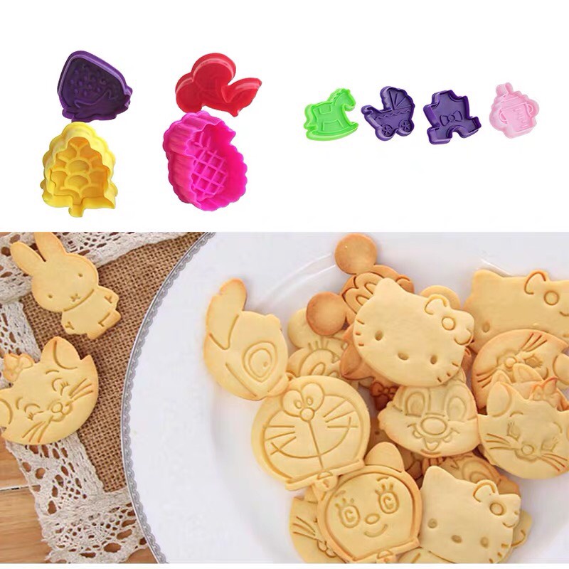 Set 2 Khuôn tạo hình bánh/ khuôn cutter, khuôn bánh qui bánh cookies