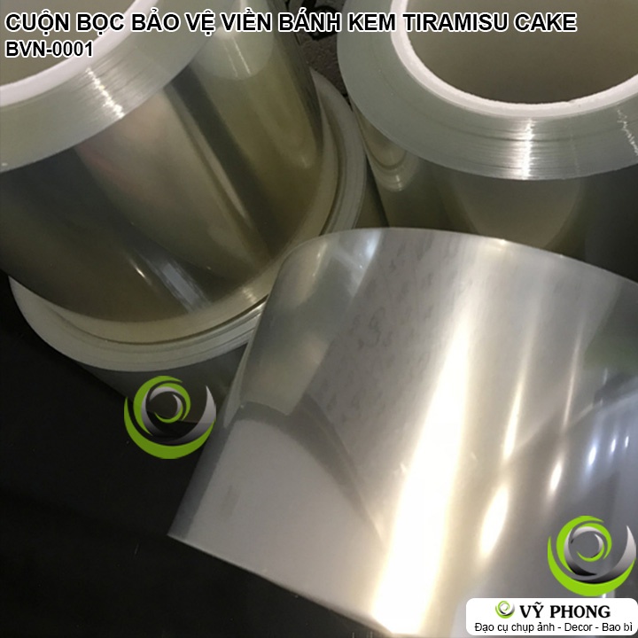 MÀNG NHỰA CUỘN BỌC NYLON VIỀN NHỰA BÁNH MOUSSE CHEESE TIRAMISU BẢO VỆ THÀNH BÁNH KEM BVN-0001