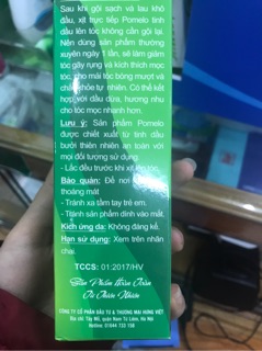 Tinh Dầu Vỏ Bưởi Dưỡng Tóc