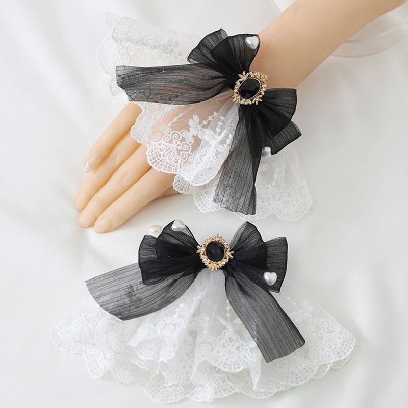 Vòng Đeo Tay Hóa Trang Lolita Phối Ren Chống Trượt