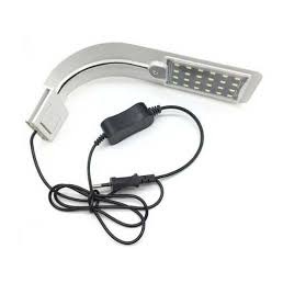Đèn LED màu trắng, đổi màu kẹp thành hồ cá thủy sinh size 30-40cm - Đèn hồ cá mini, để bàn văn phòng