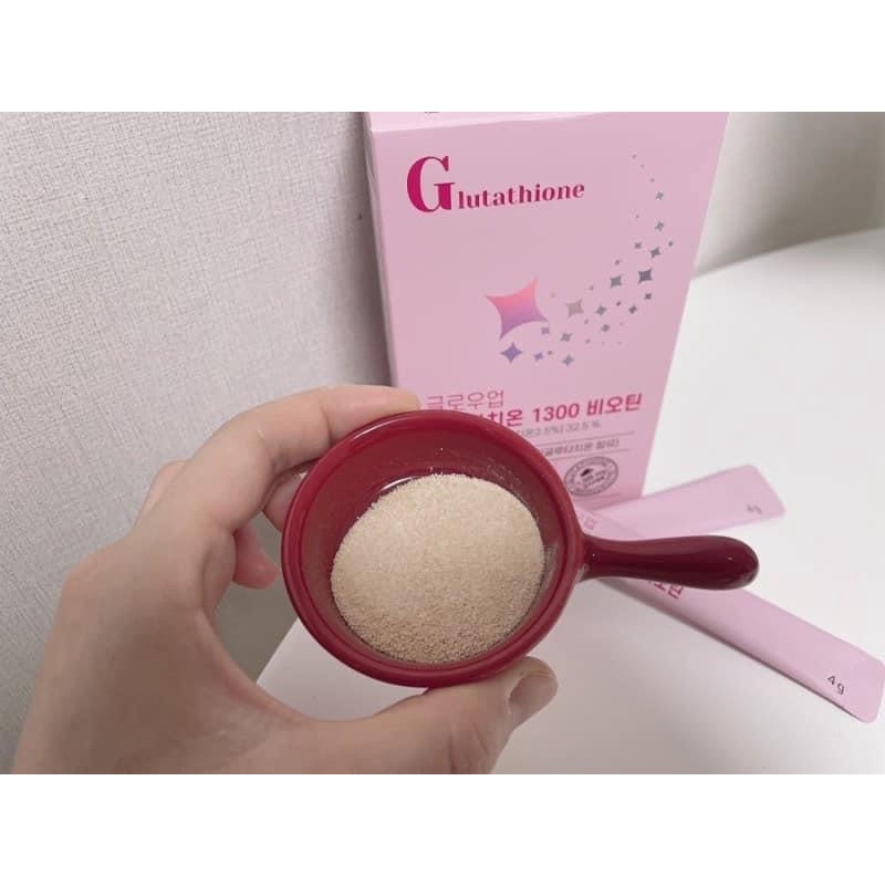 Glutathione 1300mg Bột truyền trắng chống nắng nội sinh