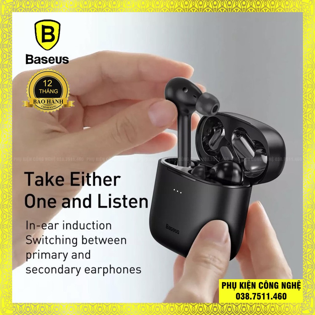  Tai nghe bluetooth wireless Baseus W06