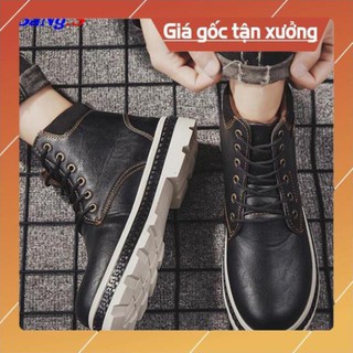 Giày Bot Da Nam -Bns-20-  Tặng kèm tất Sockbin & xịt khử mùi xa nhanh