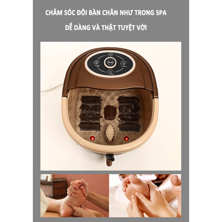 Bồn ngâm chân kết hợp massage chân thoải mái thư giãn tại nhà - Bảo hành 2 năm