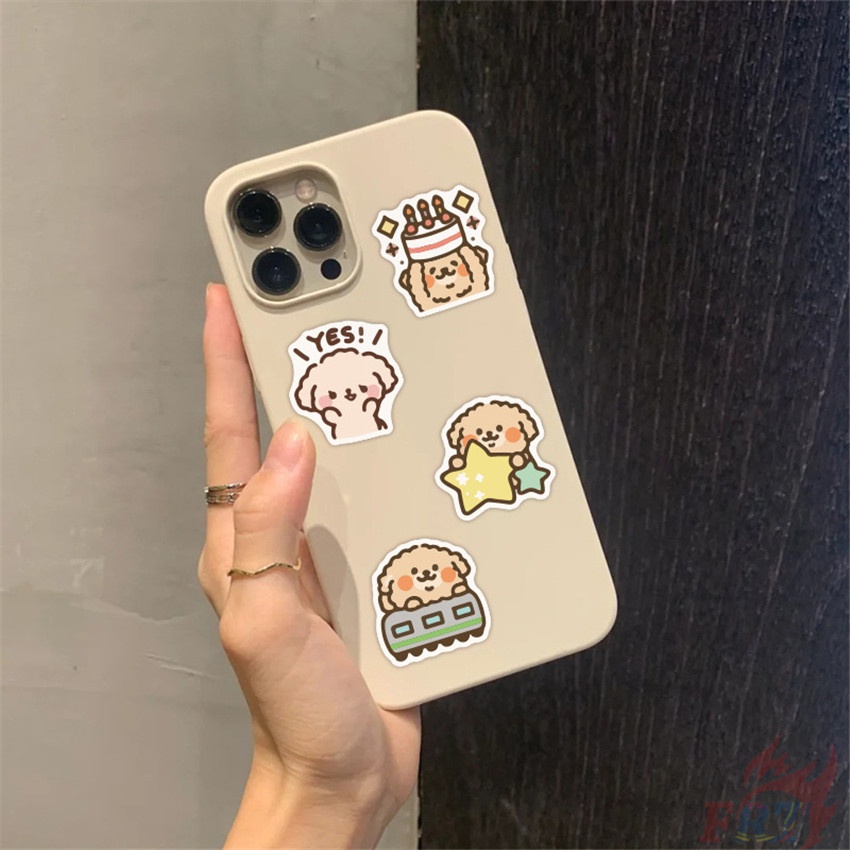 ❉ Cute Fluffy Dog . Kawaii Pets Poodle Series 01 Funny Emoji Stickers ❉ 50Pcs/Set Waterproof DIY Fashion Decals Doodle Stickers