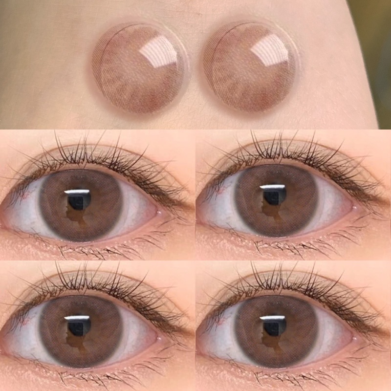 Set 2 Kính Áp Tròng Màu Hồng LULU Pink / Favor 0.00 -8.000 Độ【W/Freebies W/O Solution】