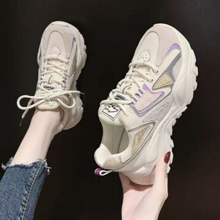 [Mã FAGREEN245 giảm 10% tối đa 30k đơn từ 99k] Giầy thể thao nữ đế độn siêu nhẹ SP phản quang | BigBuy360 - bigbuy360.vn