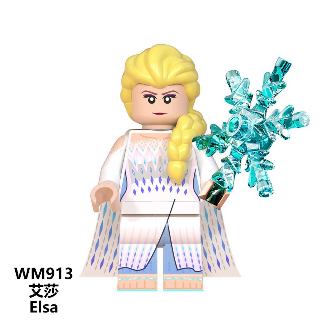 Minifigures Nhân Vật Công Chúa Elsa &amp; Anna Mẫu Mới Ra Siêu Đẹp WM6084